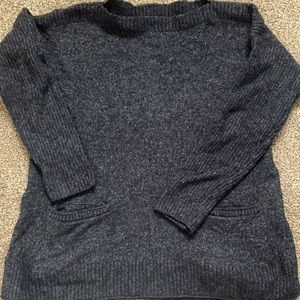 Abercrombie & Fitch women’s sz S sweater crew neck with pockets dark midnight